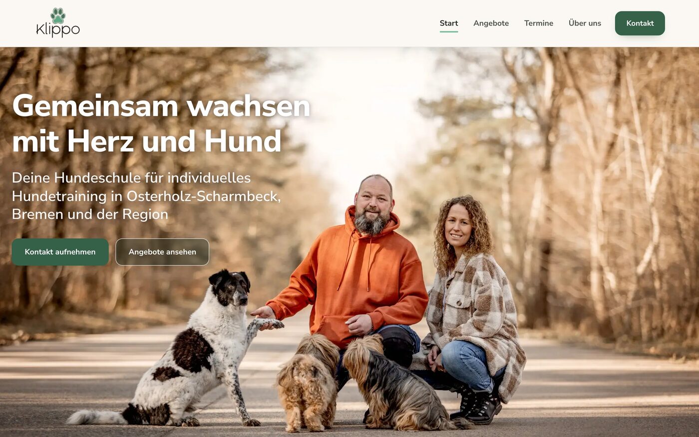 Website klippo-hundeschule.de