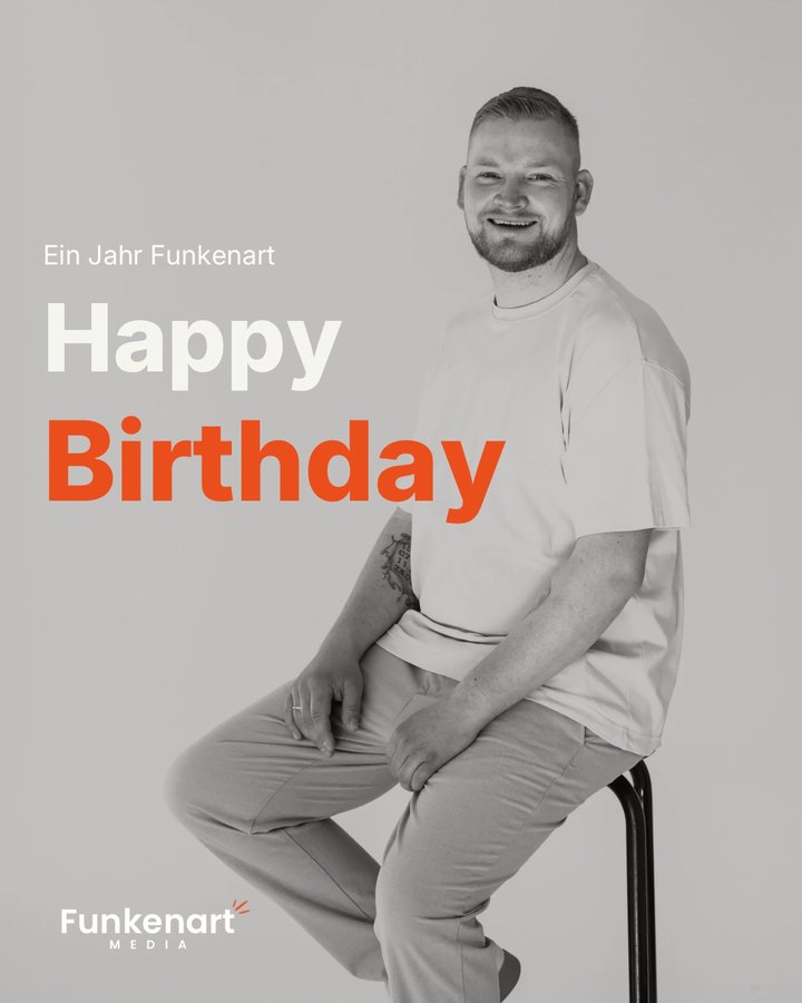 Ein Jahr Funkenart. Happy Birthday.