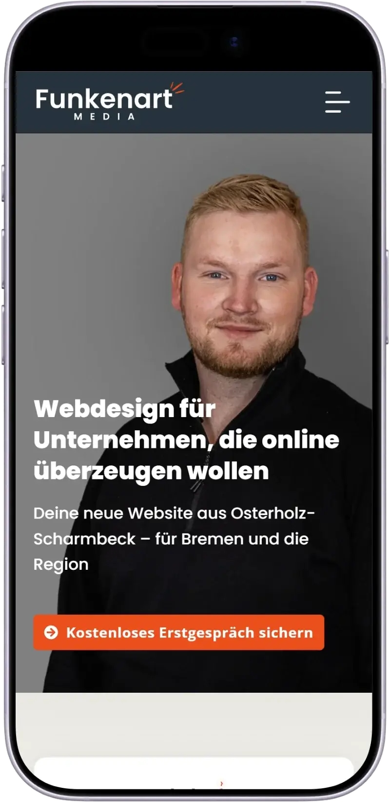 Raoul Steenken, Webdesigner Mockup